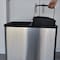 Hls Commercial 16 gal Rectangular Recycling Bin, Touchless Sensor, Satin Black/Satin Alum, Stainless Steel HLS16DCSS - alternate 4